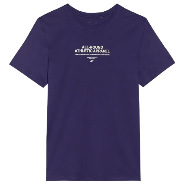 Футболка для мужчин 4F 4FRSS24TTSHM2063-31S 100% хлопок/ Темно-синий photo 1