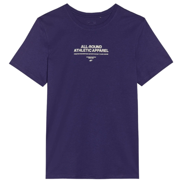 Футболка для мужчин 4F 4FRSS24TTSHM2063-31S 100% хлопок/ Темно-синий photo 1