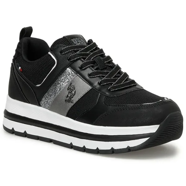 Кроссовки для женщин U.S. Polo Assn. Shiny 3PR Весна/ Черный photo 1 Кроссовки для женщин U.S. Polo Assn. Shiny 3PR Весна/ Черный photo 1