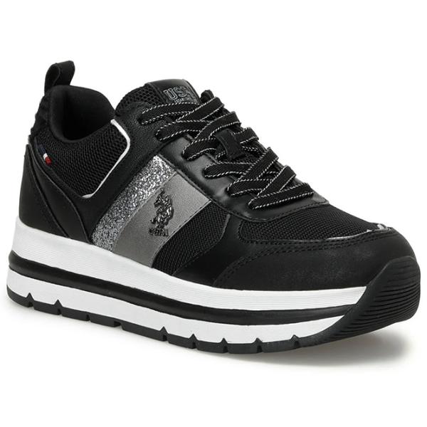 Кроссовки для женщин U.S. Polo Assn. Shiny 3PR Весна/ Черный photo 1 Кроссовки для женщин U.S. Polo Assn. Shiny 3PR Весна/ Черный photo 1