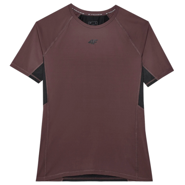 Tricou pentru bărbați 4F 4FWSS24TFTSM700-81S 89% poliester, 11% elastan/ Brown photo 1