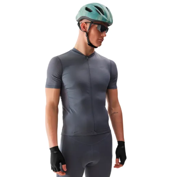 Tricou pentru bărbați 4F 4FSS24TFTSM486-23S 91% poliester, 9% elastan/ Gray photo 1