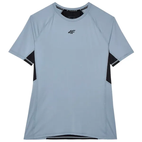 Tricou pentru bărbați 4F 4FWSS24TFTSM700-27S 89% poliester, 11% elastan/ Gray photo 1