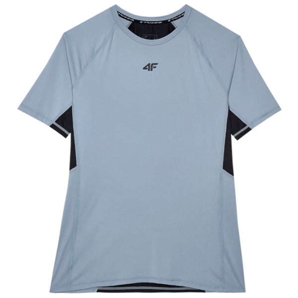 Tricou pentru bărbați 4F 4FWSS24TFTSM700-27S 89% poliester, 11% elastan/ Gray photo 1