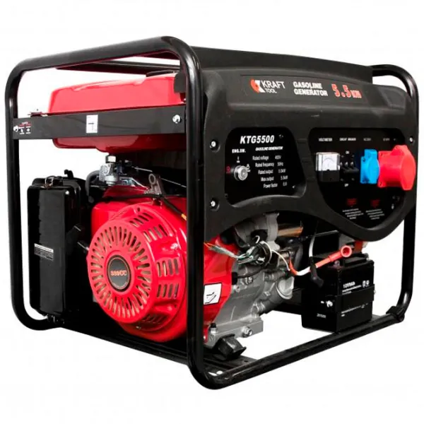 Generator de curent Kraft Tool KGT 5500 230/ 400 V Benzină/ 5 kW photo 1 Generator de curent Kraft Tool KGT 5500 230/ 400 V Benzină/ 5 kW photo 1
