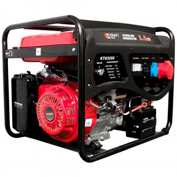 Generator de curent Kraft Tool KGT 5500 230/ 400 V Benzină/ 5 kW photo 1 Generator de curent Kraft Tool KGT 5500 230/ 400 V Benzină/ 5 kW photo 1