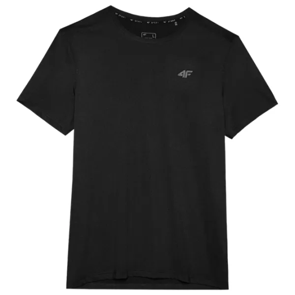 Tricou pentru bărbați 4F 4FWSS24TFTSM598-20S 90% poliester, 10% elastan/ Black photo 1