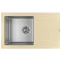 Кухонная мойка Florentina Combi 780 78 x 48 / Piatră artificială, нержавеющая сталь / Шампанское