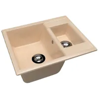 Chiuvetă Dr.Gans Astra 620K 62 x 51 / Piatră artificială / Beige Latte