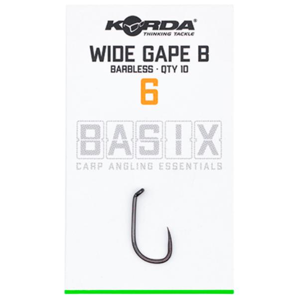 Set de cârlige Korda Basix Wide Gape Cantitatea în set - 10 / Mărimea - 6 photo 1