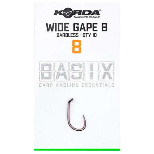 Set de cârlige Korda Basix Wide Gape Cantitatea în set - 10 / Mărimea - 8 photo 1