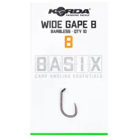 Набор крючков Korda Basix Wide Gape Количество в наборе - 10 / Размер - 8