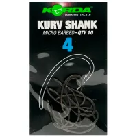 Набор крючков Korda Kurv Shank Количество в наборе - 10 / Размер - 4