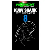 Набор крючков Korda Kurv Shank Количество в наборе - 10 / Размер - 8