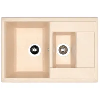 Chiuvetă Dr.Gans Astra 760K 76 x 51 / Piatră artificială / Beige Latte