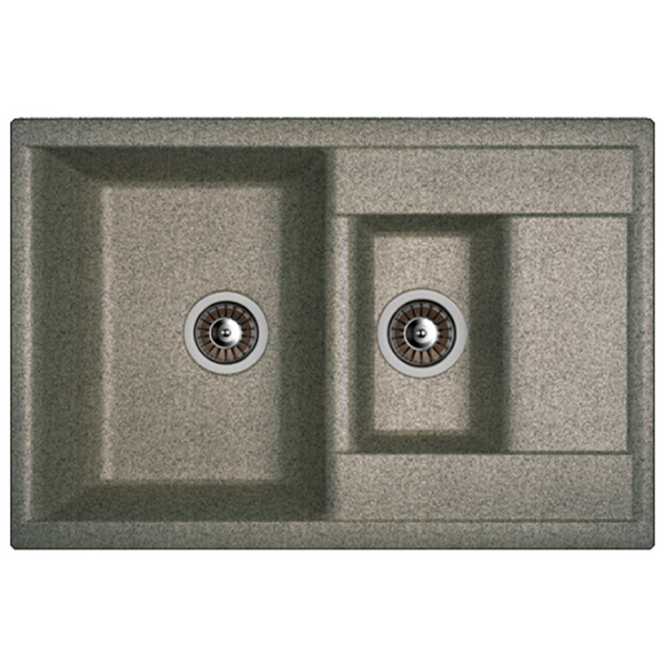 Chiuvetă Dr.Gans Astra 760K 76 x 51 / Piatră artificială / Basalt photo 1