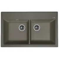 Chiuvetă Florentina Lipsi 820 82 x 51 / Piatră artificială / Black