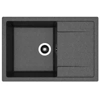 Chiuvetă Dr.Gans Tehno 760 76 x 51 / Piatră artificială / Black