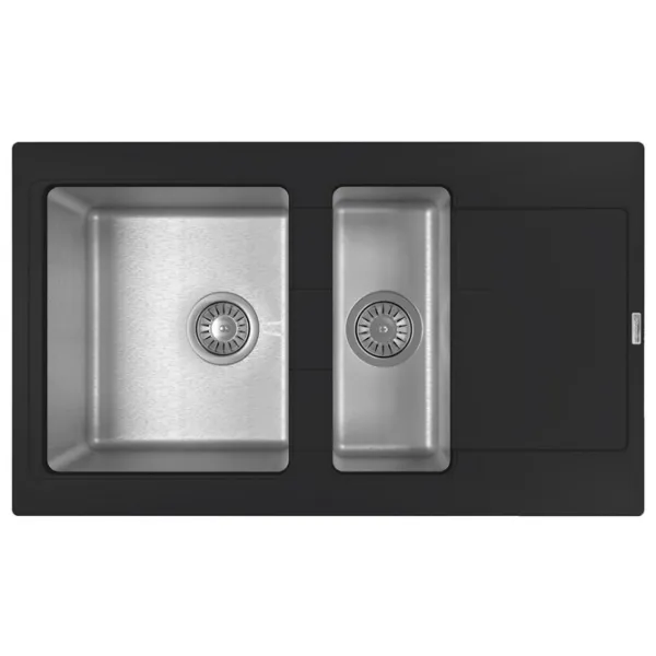 Chiuvetă Florentina Combi 860 K 86 x 51 / Piatră artificială / Antracit photo 1