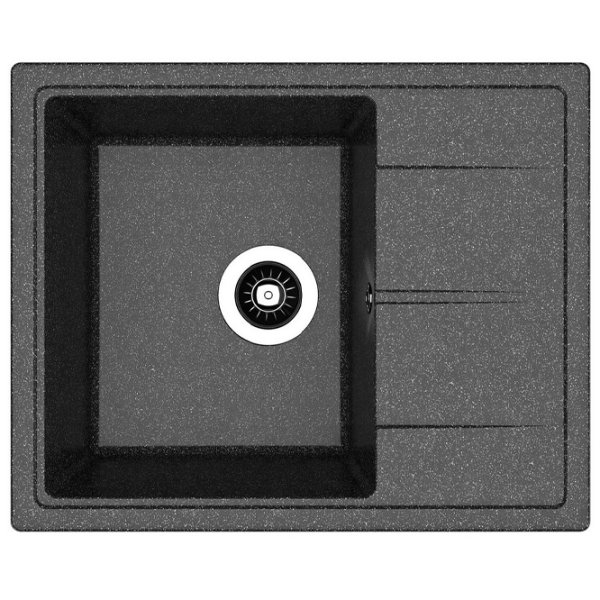 Chiuvetă Dr.Gans Nica 580 58 x 47 / Piatră artificială / Black photo 1
