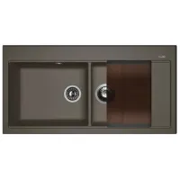 Chiuvetă Florentina Rossana 100 x 51 / Piatră artificială / Antracit