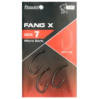 Набор крючков Nash Pinpoint Fang X Micro Barb Количество в наборе - 10 / Размер - 7
