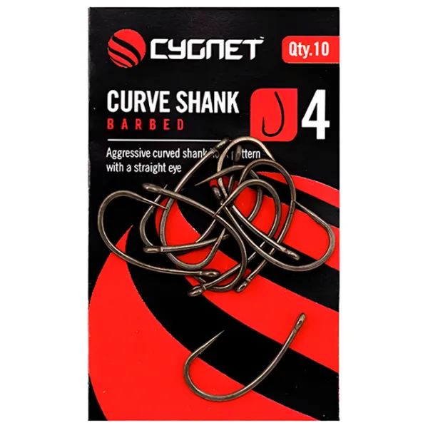 Set de cârlige Cygnet Curve Shank Barbed Cantitatea în set - 10 / Mărimea - 4 photo 1