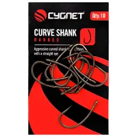 Набор крючков Cygnet Curve Shank Barbed Количество в наборе - 10 / Размер - 8