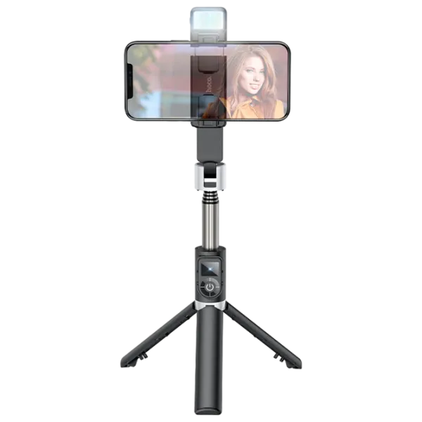 Штатив Hoco K16 Alloy Fill Light Live для смартфона/ Черный photo 1