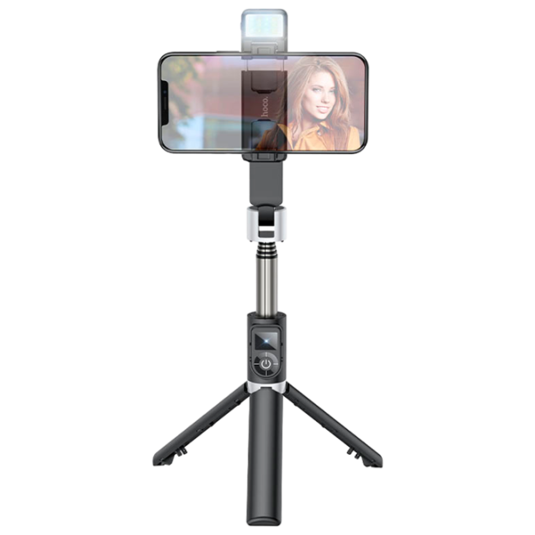 Штатив Hoco K16 Alloy Fill Light Live для смартфона/ Черный photo 1