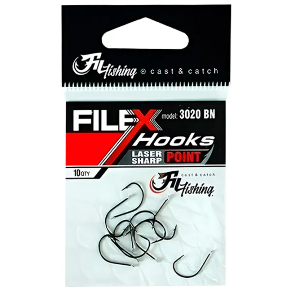Set de cârlige Fil Fishing Filex 3020 Cantitatea în set - 10 / Mărimea - 10 photo 1