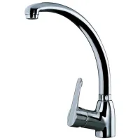 Baterie pentru bucătărie Teka MN (MF 2) Mono comandă/ pivotantă/ Alamă/ Crom