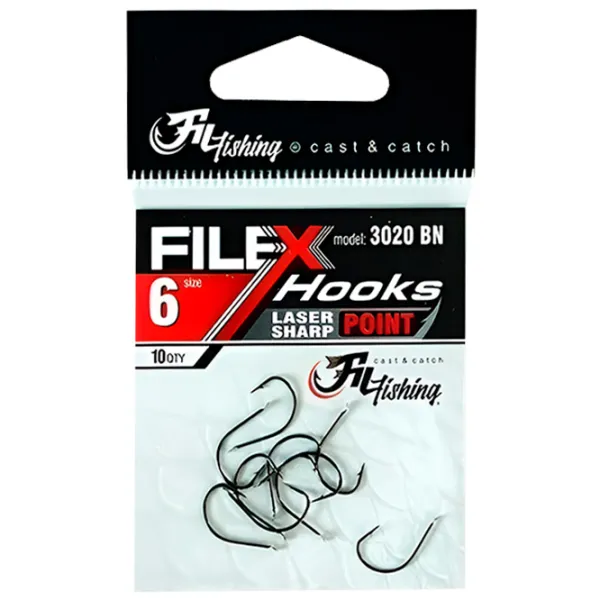 Set de cârlige Fil Fishing Filex 3020 Cantitatea în set - 10 / Mărimea - 6 photo 1
