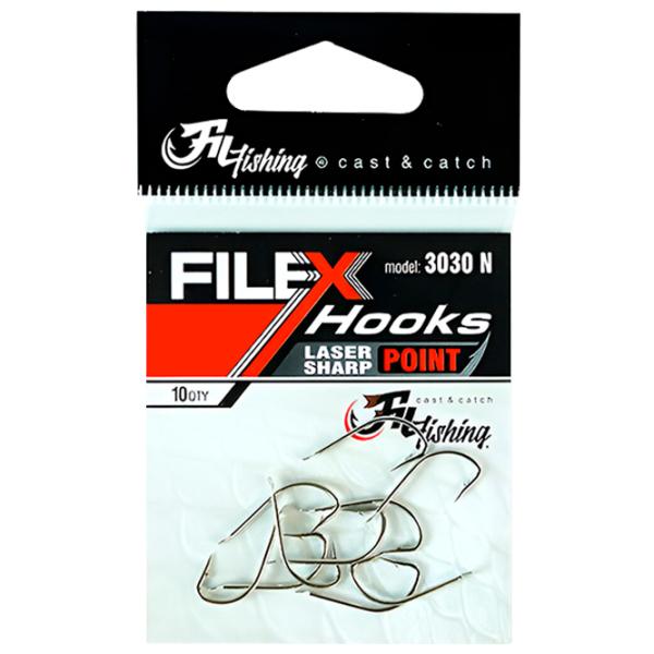 Set de cârlige Fil Fishing Filex 3030 Cantitatea în set - 10 / Mărimea - 6 photo 1