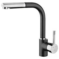 Смеситель для кухни Teka ARK 938 Однорычажный/ выдвижной/ Гранитек/ Черный