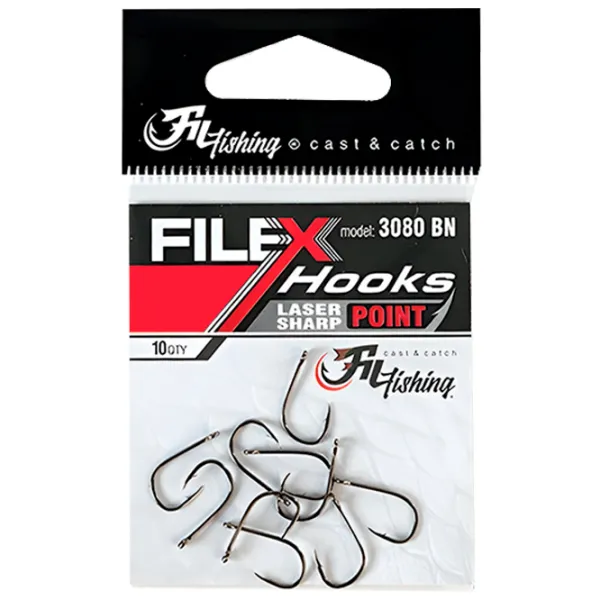 Set de cârlige Fil Fishing Filex 3080 Cantitatea în set - 10 / Mărimea - 12 photo 1 Set de cârlige Fil Fishing Filex 3080 Cantitatea în set - 10 / Mărimea - 12 photo 1