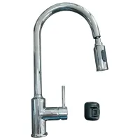 Baterie pentru bucătărie SanDonna Cami Mono comandă/ extractibilă/ Alamă/ Crom