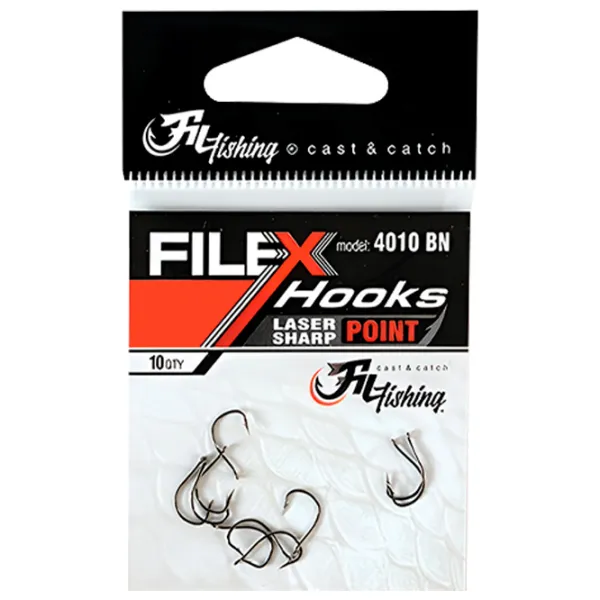Set de cârlige Fil Fishing Filex 4010 Cantitatea în set - 10 / Mărimea - 12 photo 1