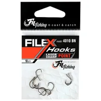 Набор крючков Fil Fishing Filex 4010 Количество в наборе - 10 / Размер - 6