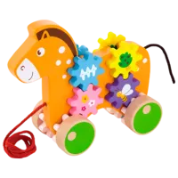 Jucărie de împins și tras VIGA 50976 1+/ Multicolor