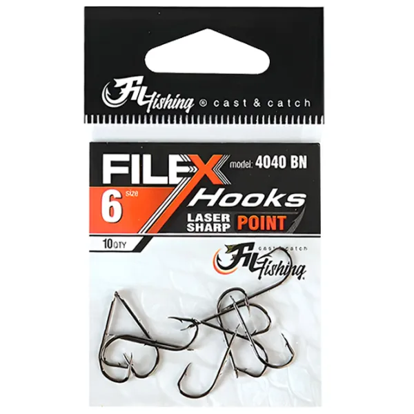 Set de cârlige Fil Fishing Filex 4040 Cantitatea în set - 10 / Mărimea - 6 photo 1