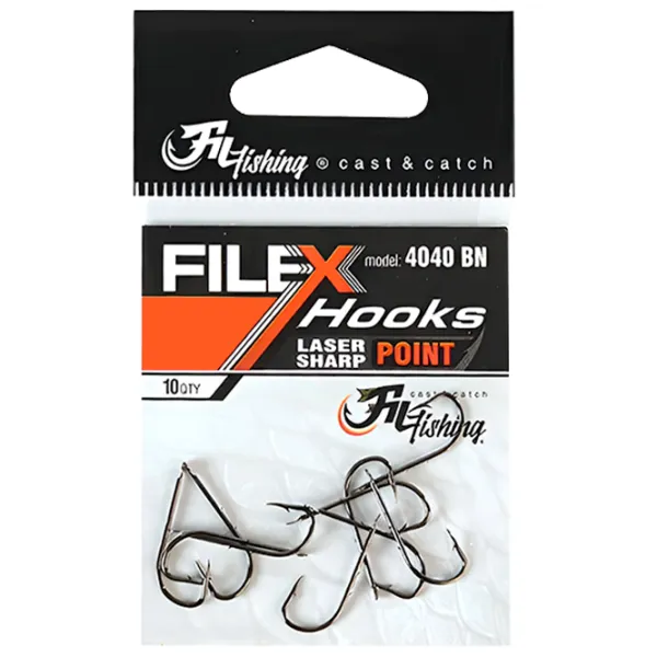 Set de cârlige Fil Fishing Filex 4040 Cantitatea în set - 10 / Mărimea - 8 photo 1