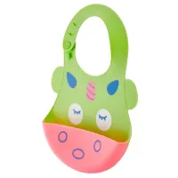 Слюнявчик BabyJem Soft Baby Bib Классическая/ Силикон/ Зелёный
