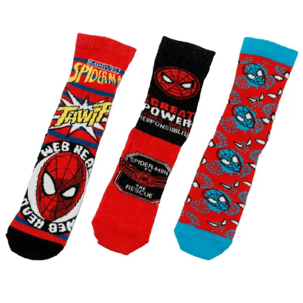 Носки для мальчиков Spiderman 3W SPDR PWR 3 LU SKT- B 3PR Разноцветный photo 1