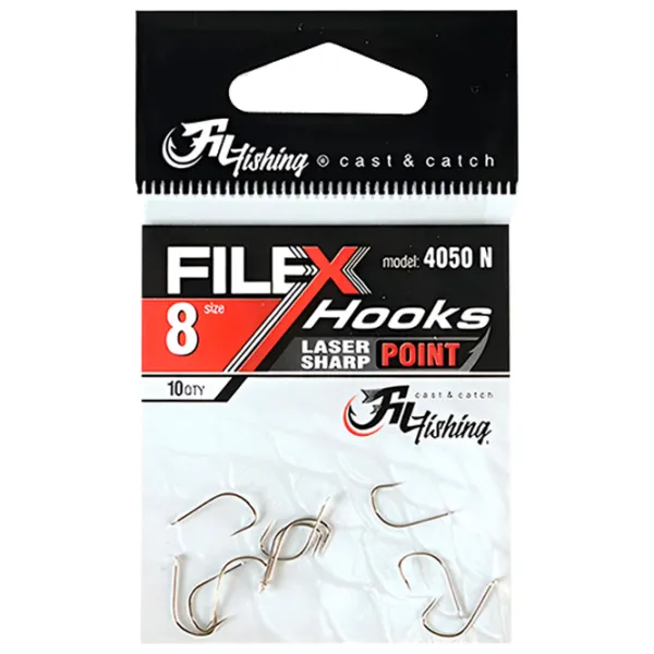 Set de cârlige Fil Fishing Filex 4050 Cantitatea în set - 10 / Mărimea - 8 photo 1