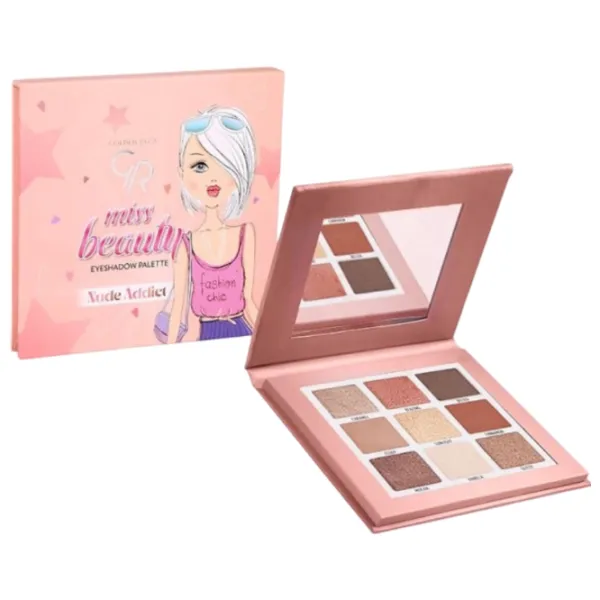 Тени для век Golden Rose Miss Beauty Eyeshadow Palette Nude Addict photo 1