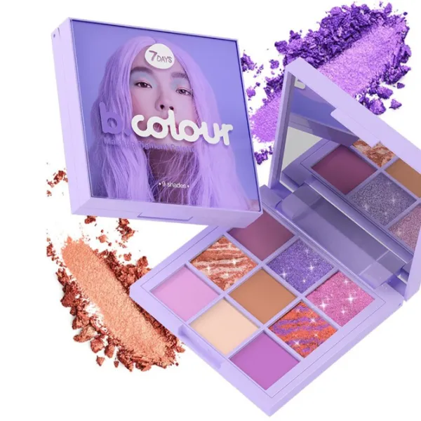 Тени для век 7DAYS BColour 01 Violet Macarons photo 1