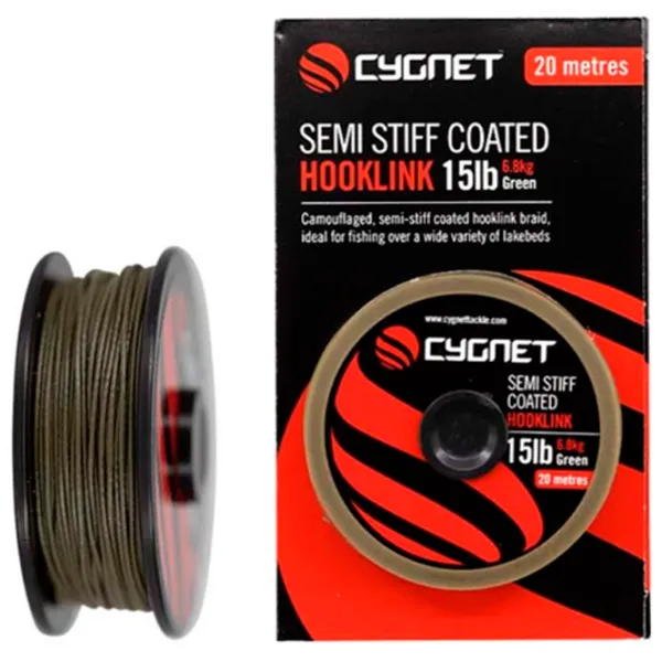 Fir pentru pescuit Cygnet Semi Stiff Coated Hooklink 20 m/ 6.8 kg photo 1