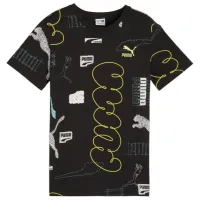 Футболка для мальчиков Puma Classics Brand Love Aop Tee B 152/ Черный