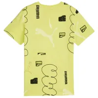 Футболка для мальчиков Puma Classics Brand Love Aop Tee B 164/ Lime Sheen